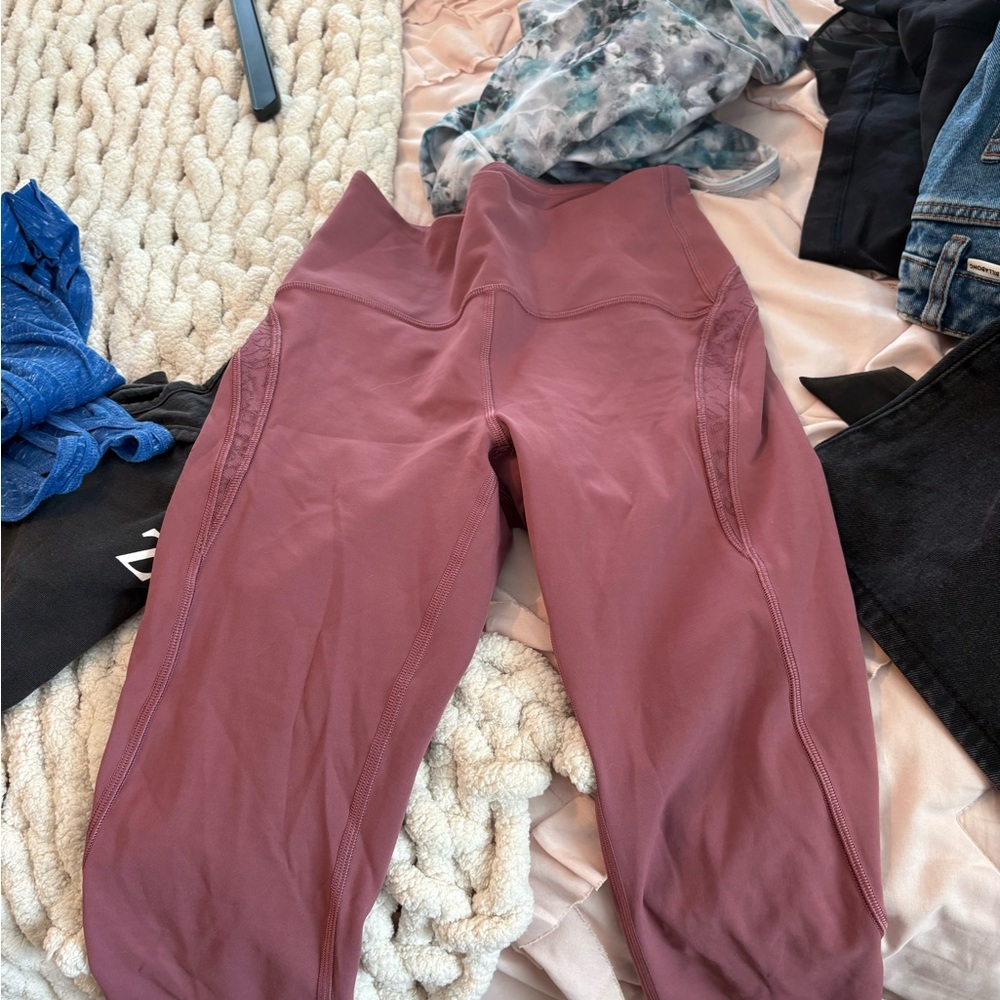 Pink lulu leggings